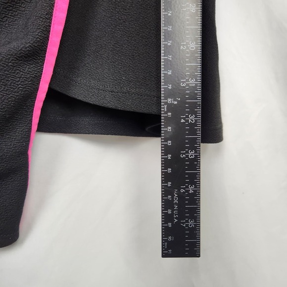 Almost Famous Womens Black Pink Spaghetti Strap Asymmetrical Hem Dress Juniors M - Picture 4 of 7